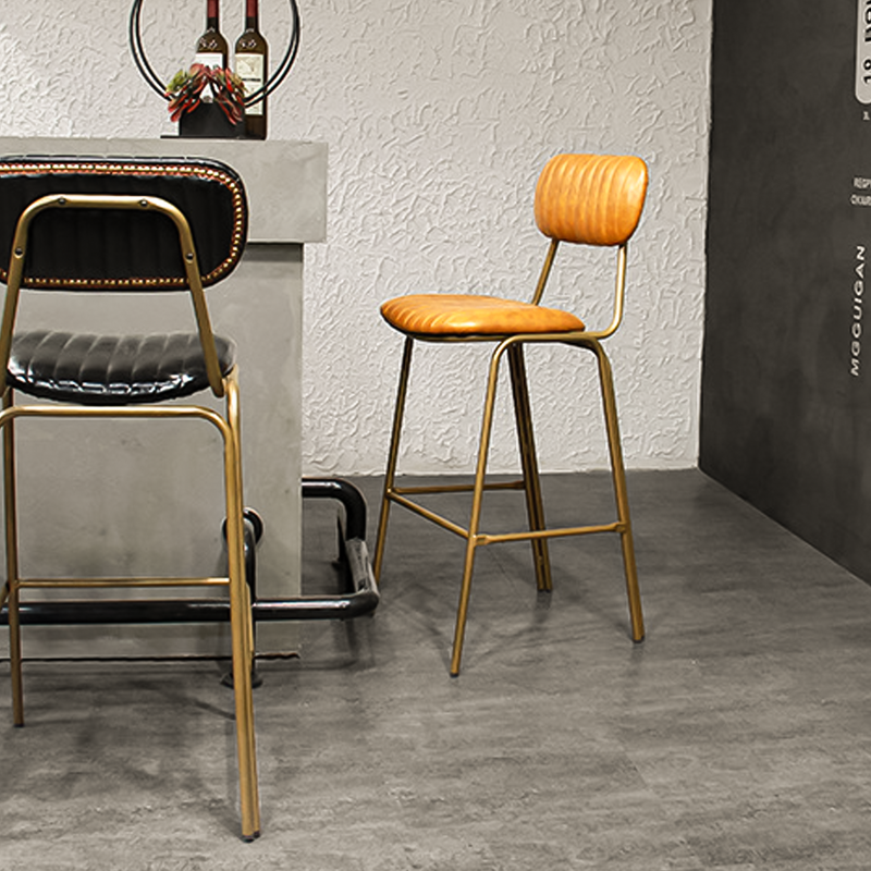 Niklaus Leather Bar Stool in Dining Room Scenario Image