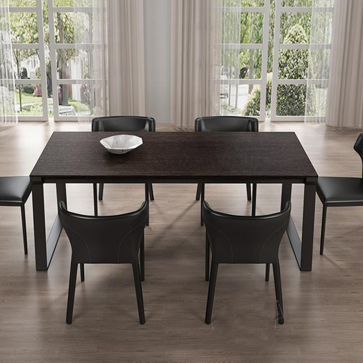 Steen Solid Wood Dining Table Singapore — Detail View