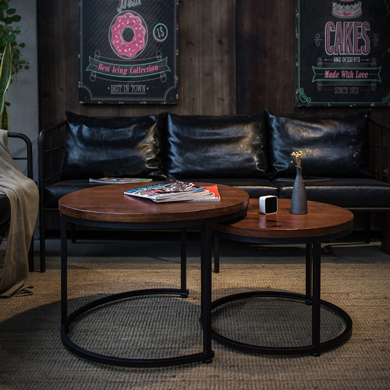 Elli Wooden Coffee Table Singapore — Room Setting