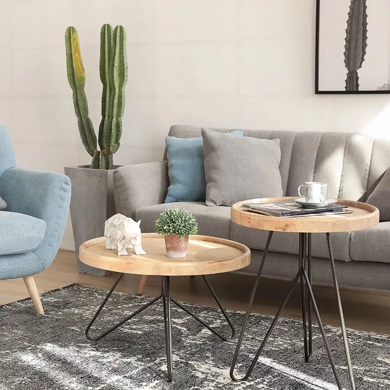 Ellen Wooden Coffee Table Singapore — Room Setting