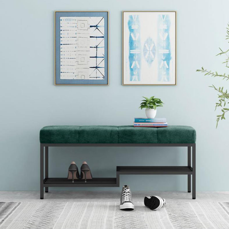 Miko Flannel Seating Bench Singapore — Room Setting