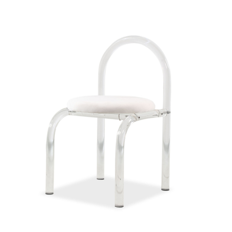 Valais Acrylic Dressing Chair in home setting — Singapore