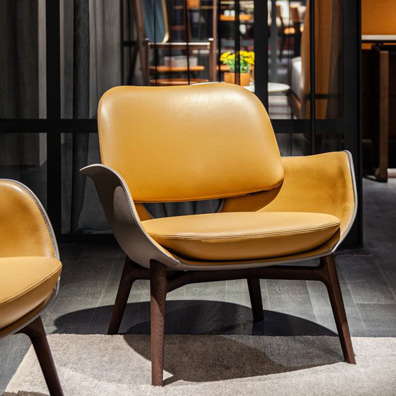 Tindra Leather Office Chair in home setting — Singapore