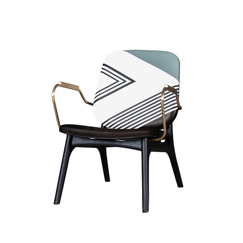 Halle Leather Chair in home setting — Singapore