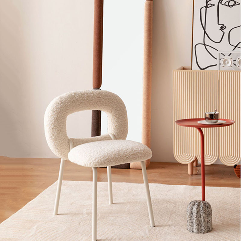 Loxley Faux Lamb Fleece Chair in home setting — Singapore
