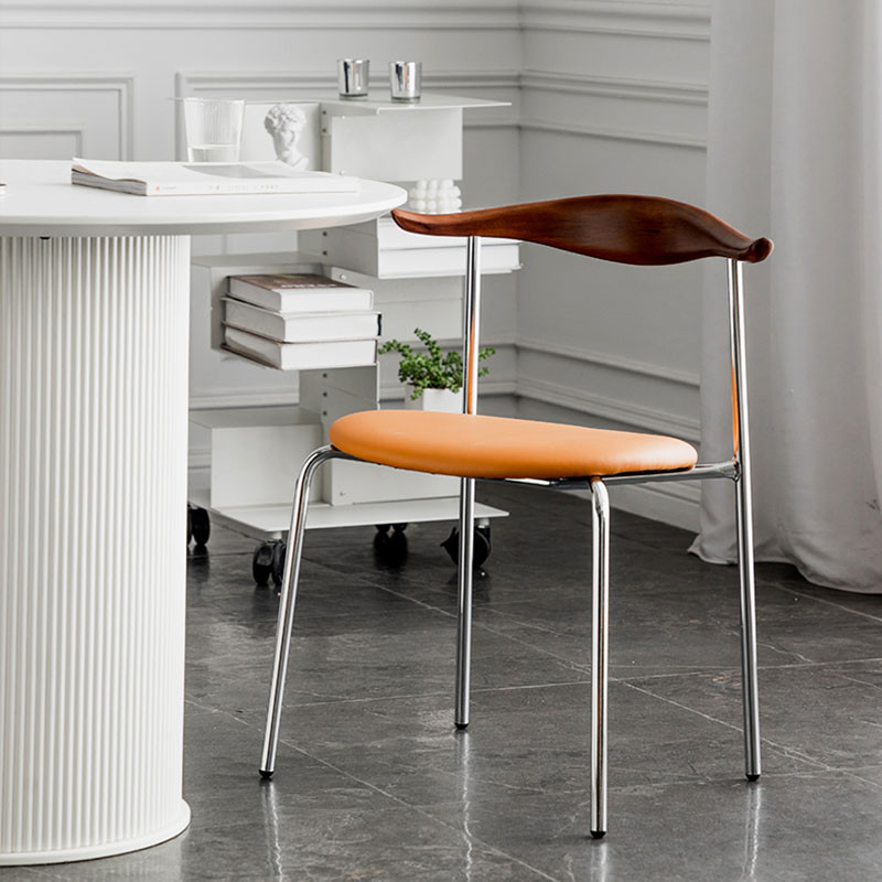 Elkie Stainless Steel Dining Chair | Free Islandwide Delivery | Linear Furnishings Singapore