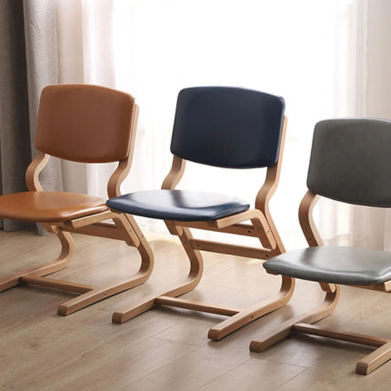 KENKO Height-Adjustable Wooden Study Chair in home setting — Singapore