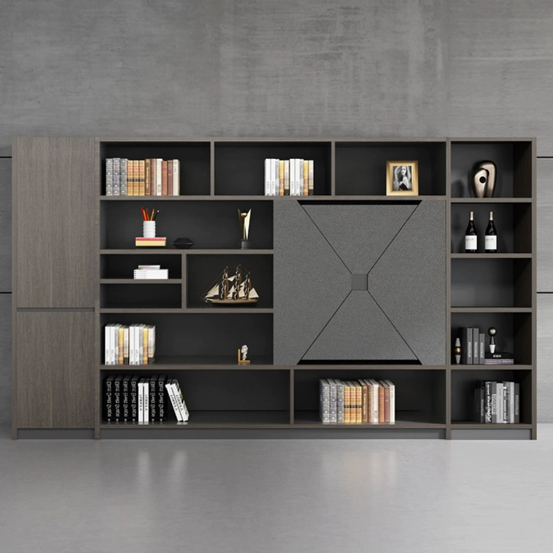 Aluna Office Bookshelf Front View