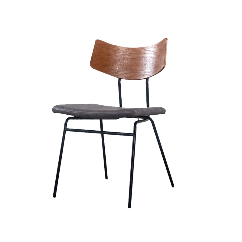 Debbie Leather Seat Dining Chair (4 Pieces) | Leather Dining Chair Singapore | Linear Furnishings