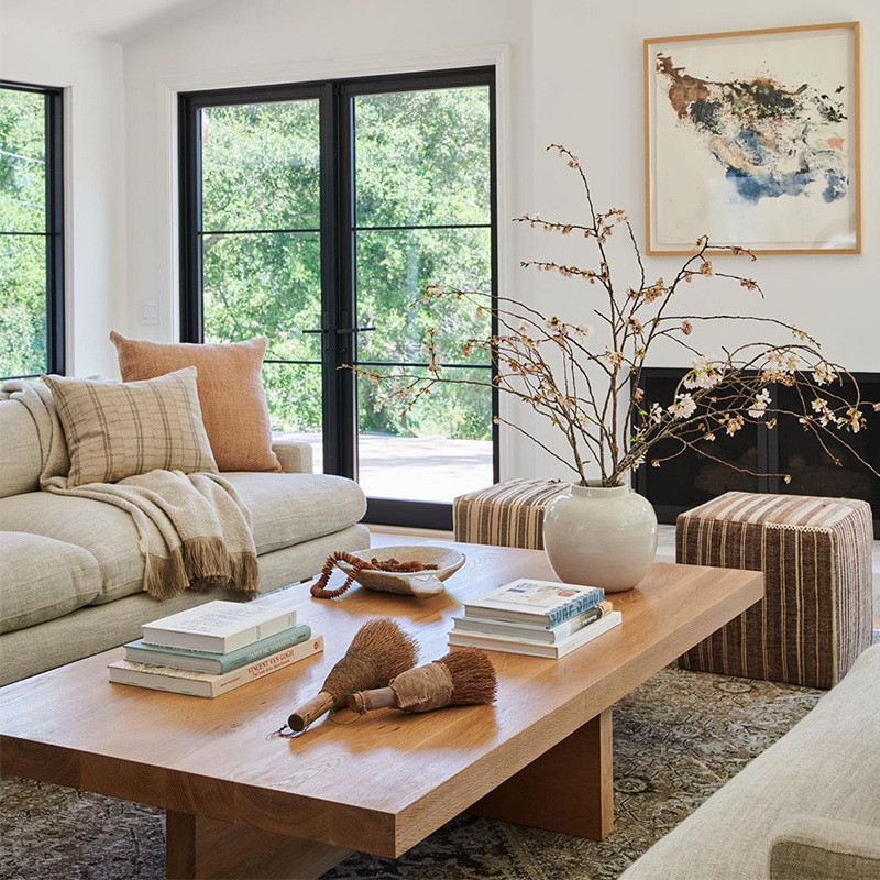 Lauss Wooden Coffee Table | Wood Coffee Table Singapore | Linear Furnishings