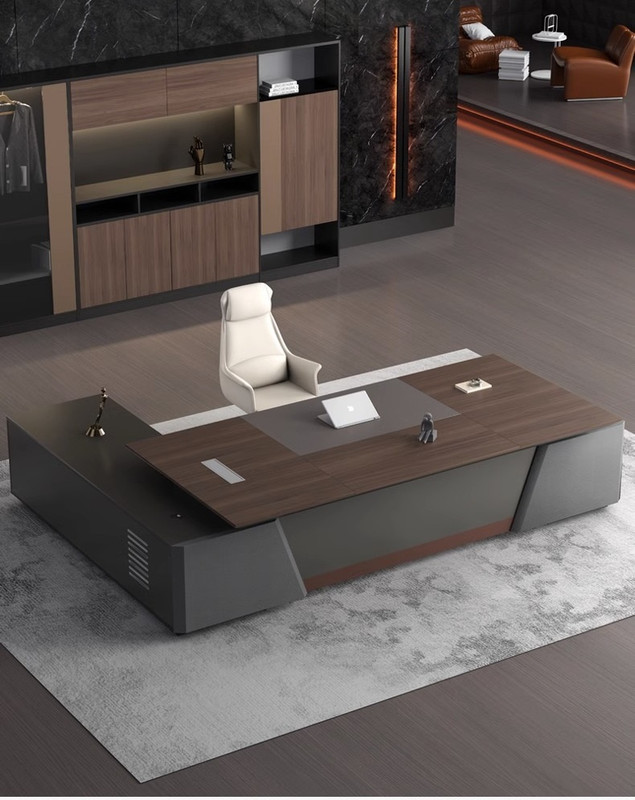 Cornelius Executive Office Desk Singapore — 60mm desktop, dual 3C sockets, from SGD 1,099