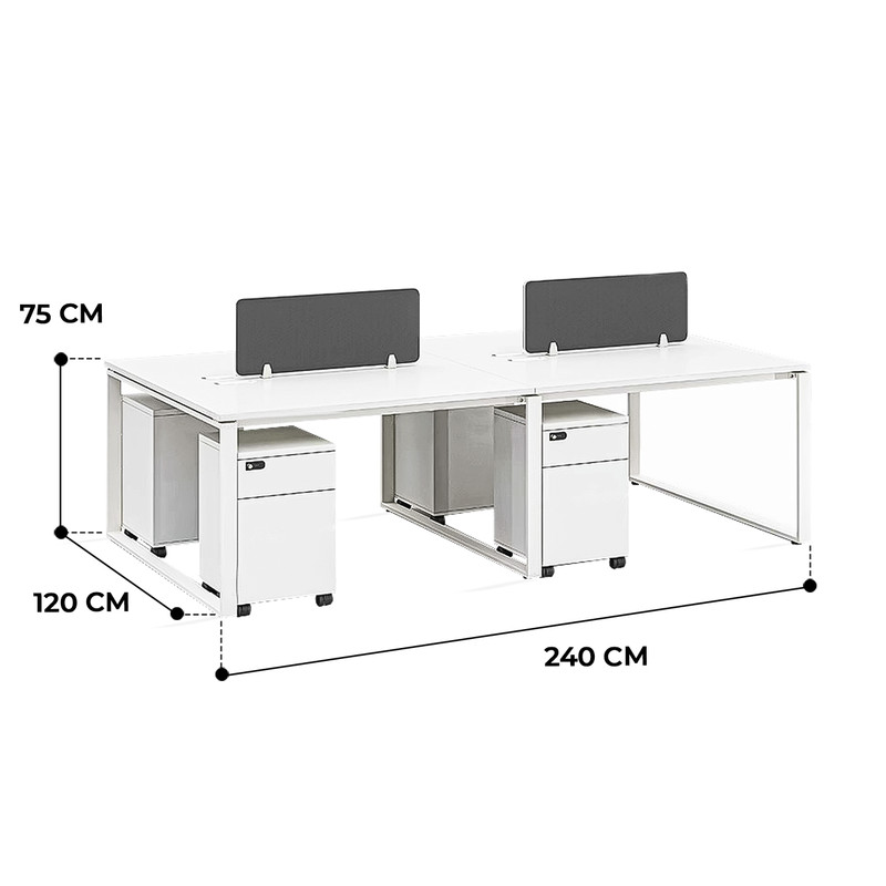 Osborn Wooden Office Workstation Modern Style
