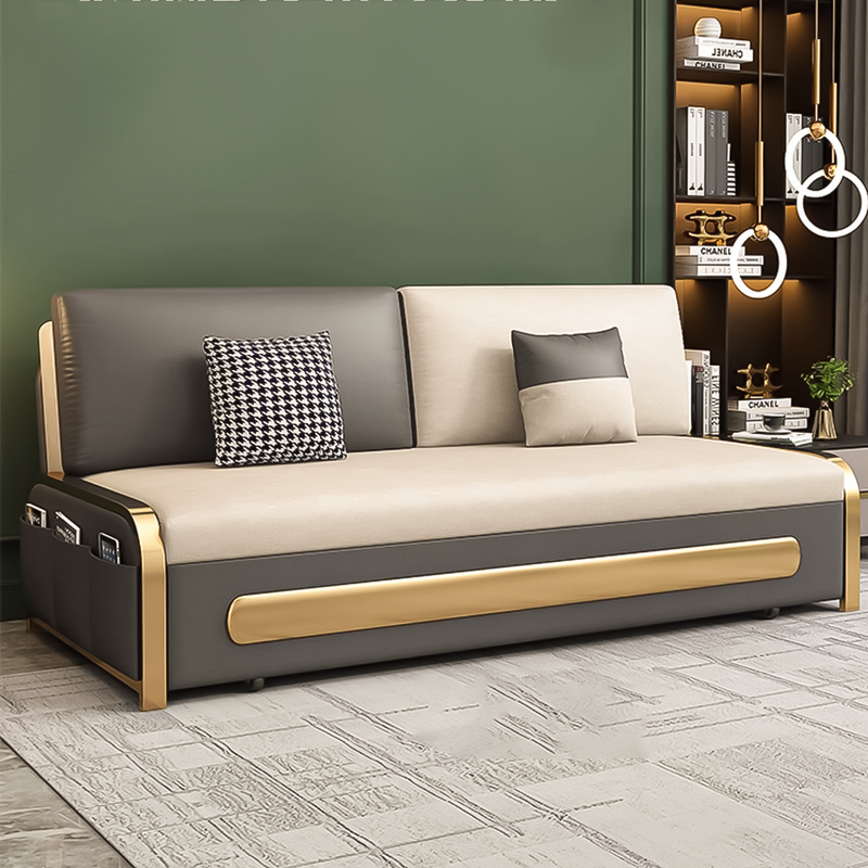 Louise Microfibres Sofa Bed with Mattress | Sofa Bed Singapore | Linear Furnishings