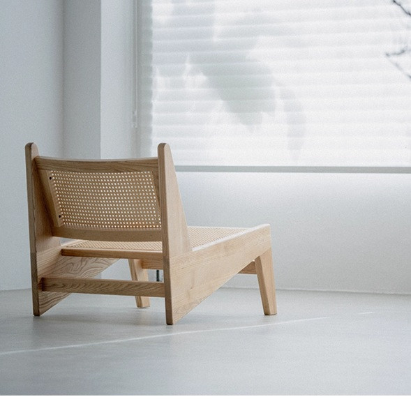 Rhett Wooden Lounge Chair TYPE B Back View