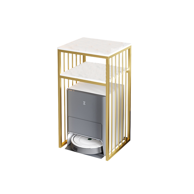 Buy Thyra Carbon Steel Side Table with Storage Singapore | Metal Quality Furniture