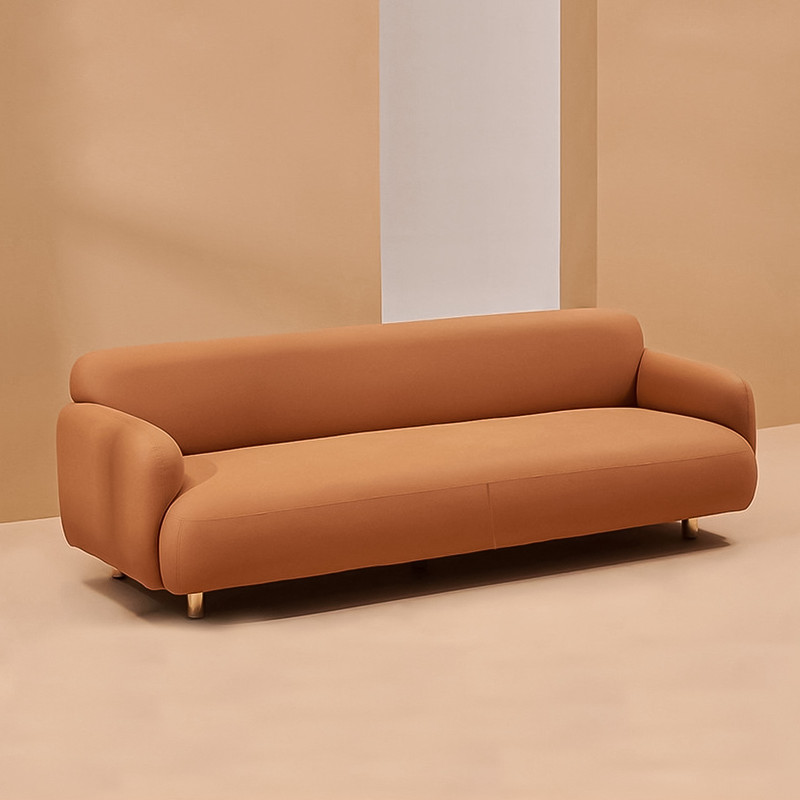 Kirk Luxurious Fabric Sofa in Living Room Setting Scenario Image A