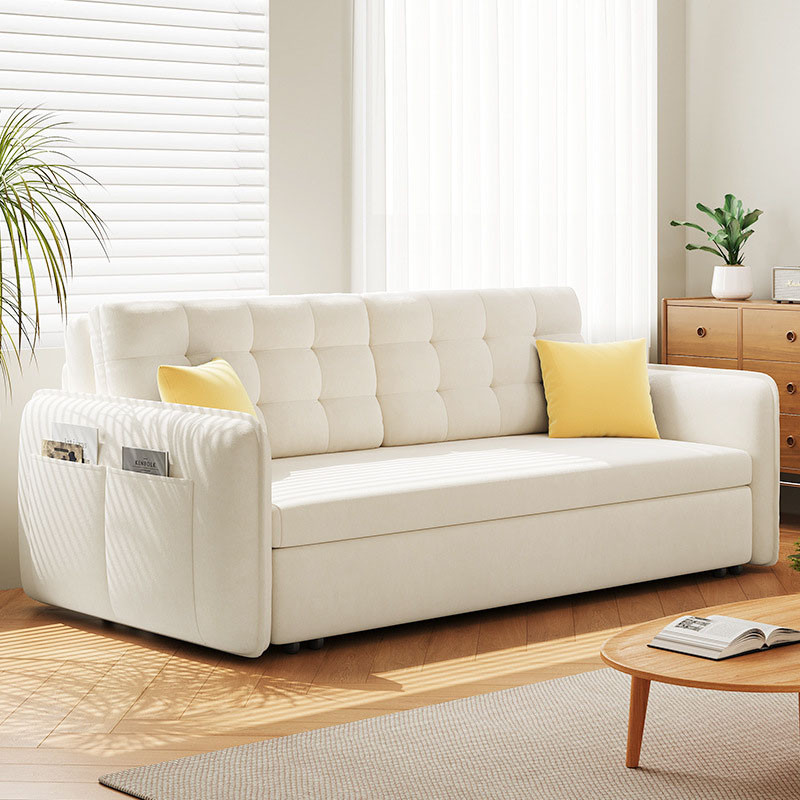 Sofa Bed Singapore | Kirk Tech Fabric Pull-Out Sofa Bed for | Linear Furnishings