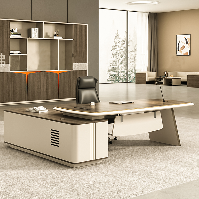 Elkie Director Table Singapore — 45mm baked lacquer desktop, from SGD 899