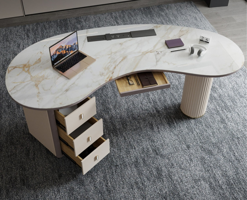 Dagmar Sintered Stone Director Desk Singapore | sintered stone top | Scenario D