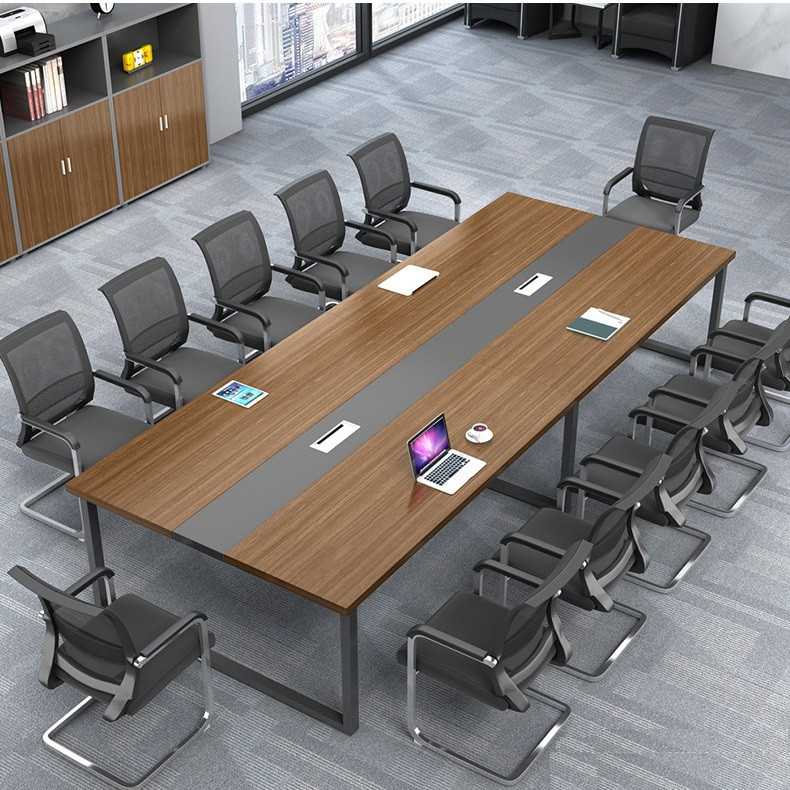 Mayumi Conference Table Singapore - Top View Steel Frame Meeting Room Table