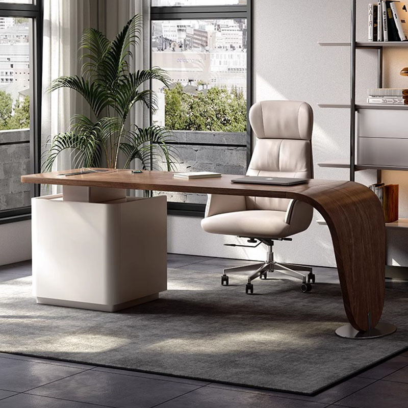 Oksana Solid Wood Director Table Singapore | Overview