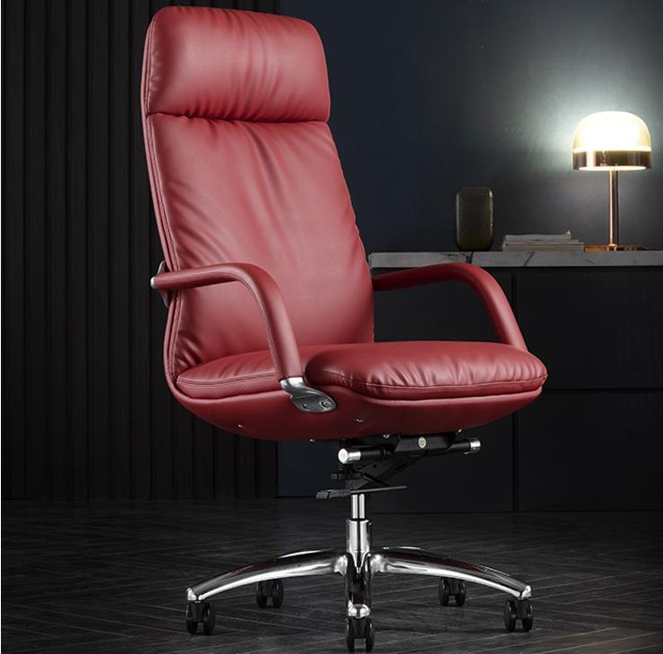 Alessio Genuine Leather Director Chair Singapore | Genuine Leather | Free Islandwide Delivery