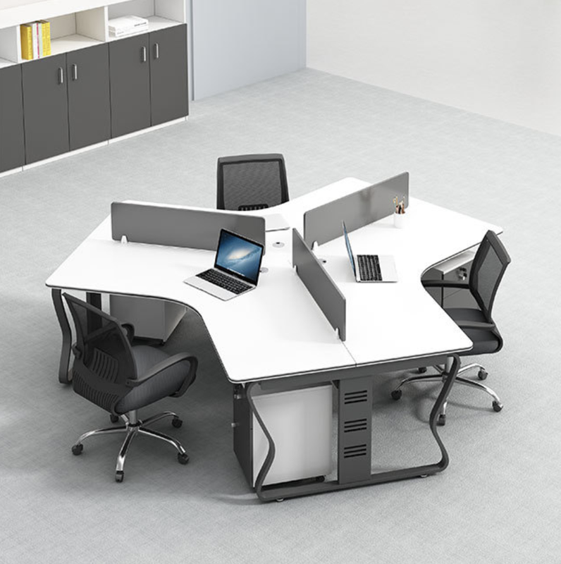 Frederick Office Workstation Singapore | Hidden Cable Channel & Cable Hole Detail