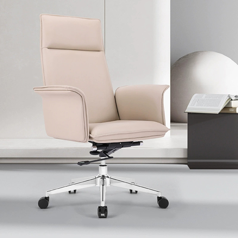 Chloe Leather Office Chair Side View