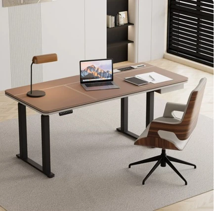BAGUS Height Adjustable Desk Singapore — TYPE A no cabinet, dual-motor electric lift 75-124cm
