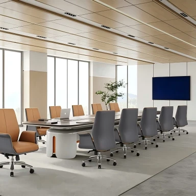 Thomas Leather Ergonomic Chair Singapore — Executive Office Setup with 270 Series Leather Upholstery