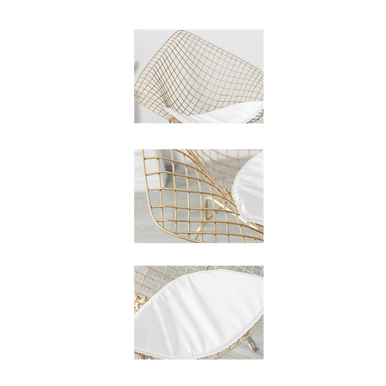 Diamond Metal Lounge Chair Nordic Style Singapore - Linear Furnishings