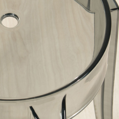 Otto Transparent Stool Chair Nordic Style Singapore - Linear Furnishings