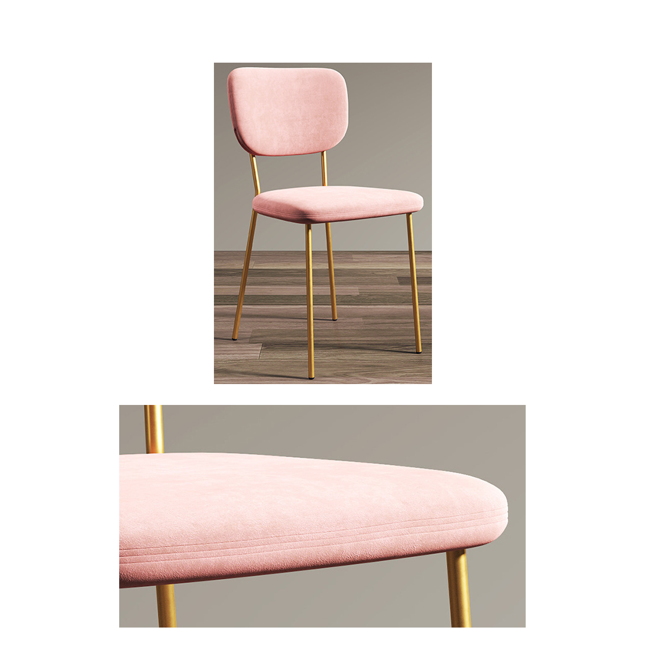 Leylani Velvet Dining Chair Modern Style (4 or 6 Pieces) Singapore | Linear Furnishings Singapore