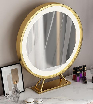 Trinette Marble LED Organizer Dressing Table Singapore