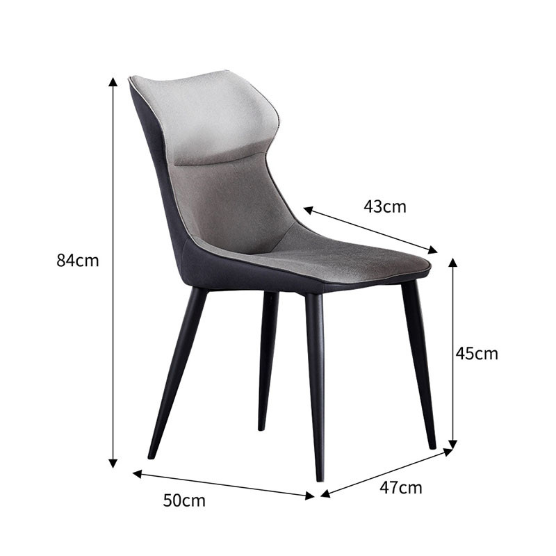 Dario Leather Dining Chair Nordic Style (4 Pieces) Singapore | Linear Furnishings Singapore