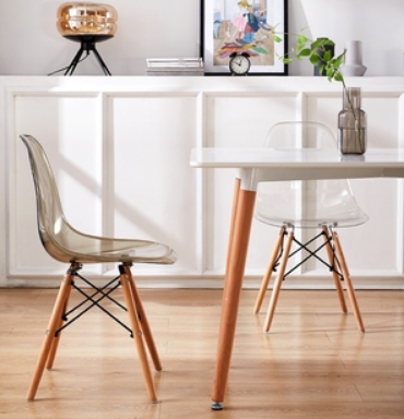 Eames Transparent Dining Chair (4 Pieces) Singapore | Linear Furnishings Singapore Eames Transparent Dining Chair (4 Pieces) Singapore | Linear Furnishings Singapore