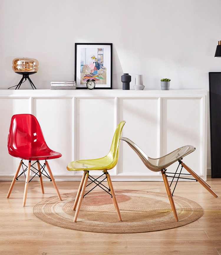 Eames Transparent Dining Chair (4 Pieces) Singapore | Linear Furnishings Singapore Eames Transparent Dining Chair (4 Pieces) Singapore | Linear Furnishings Singapore