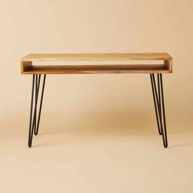 Edith Pine Wood Study Table Nordic - Singapore Study Table | Linear Furnishings