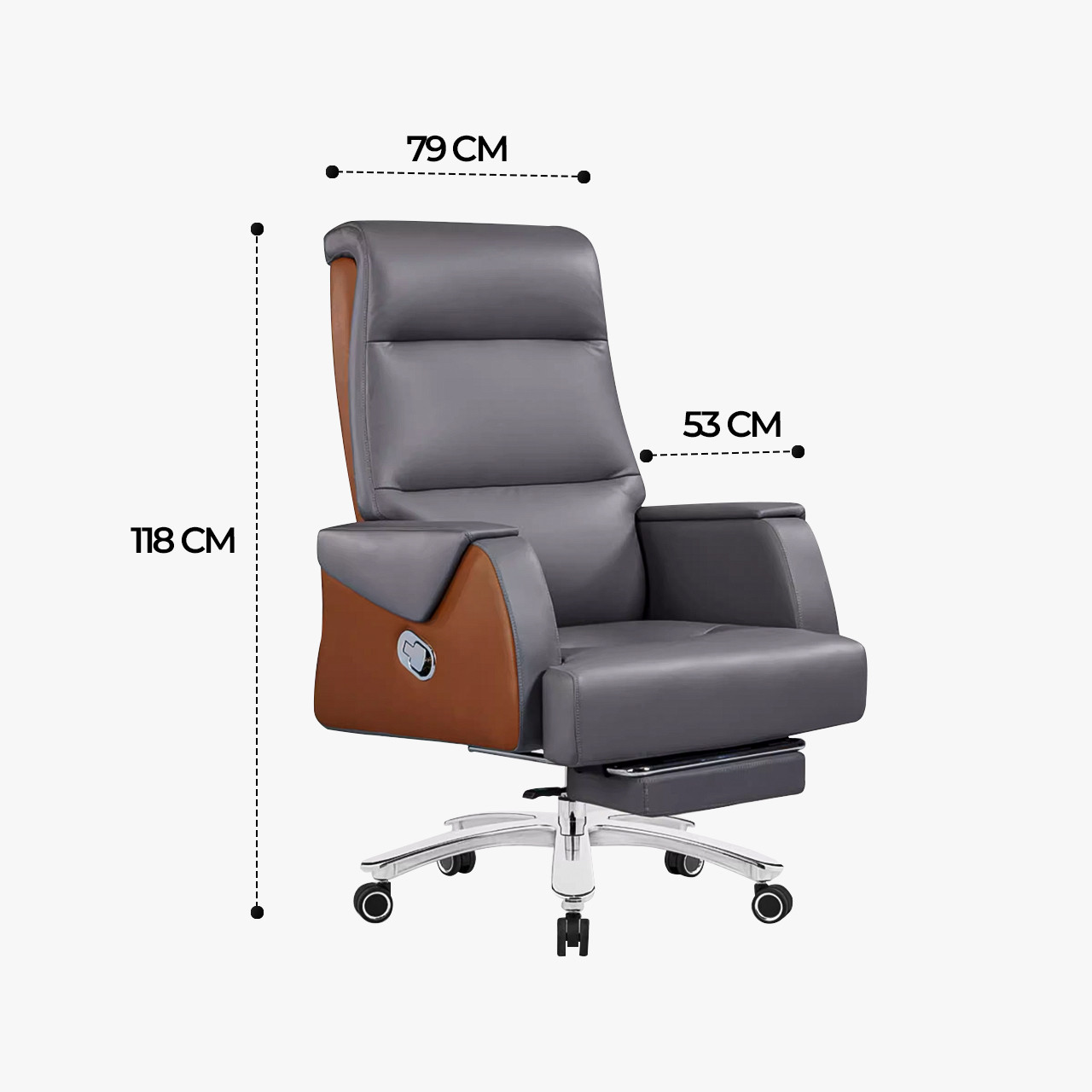 Alvaro Leather Director Chair Singapore | Linear Furnishings Singapore