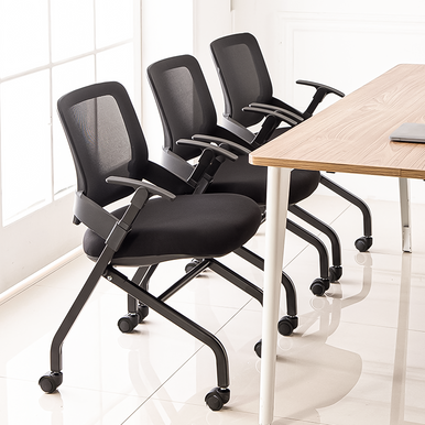 Zento Foldable Ergonomic Meeting Chair Singapore - Linear Furnishings