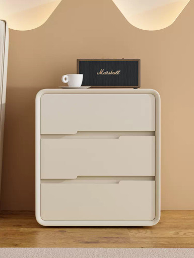 Finley Leather Storage Cabinet Modern Style Singapore