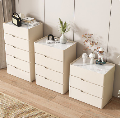 Finley Solid Wood Bedside Table Modern Style Singapore