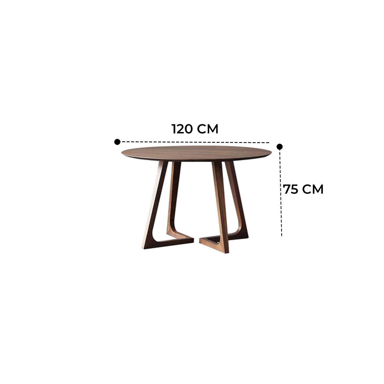 Lumi Round Dining Table - Singapore Dining Table for New Couples | Linear Furnishings