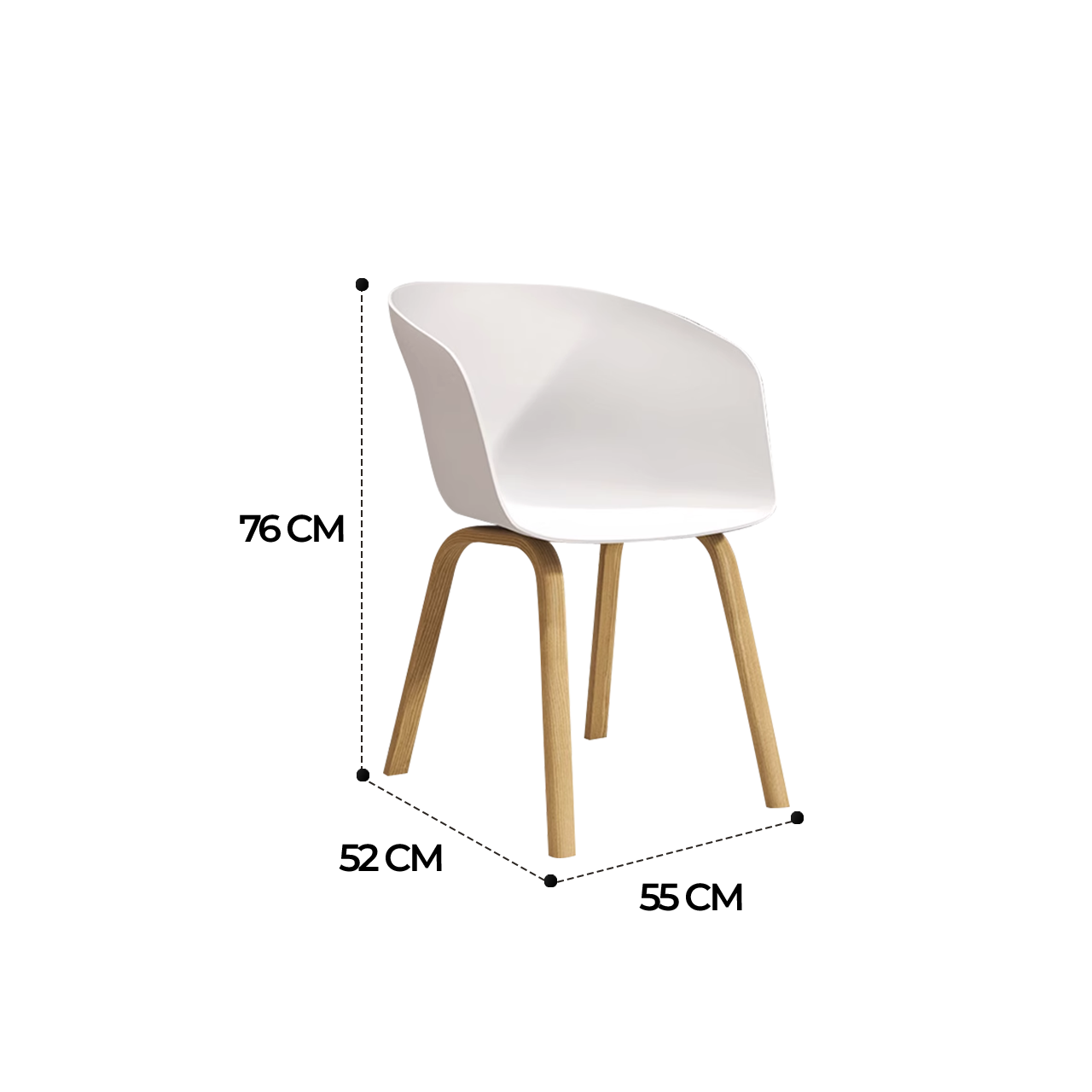 Lucho Dining Chair Modern Style (4 Pieces) - Singapore Dining Chair | Linear Furnishings