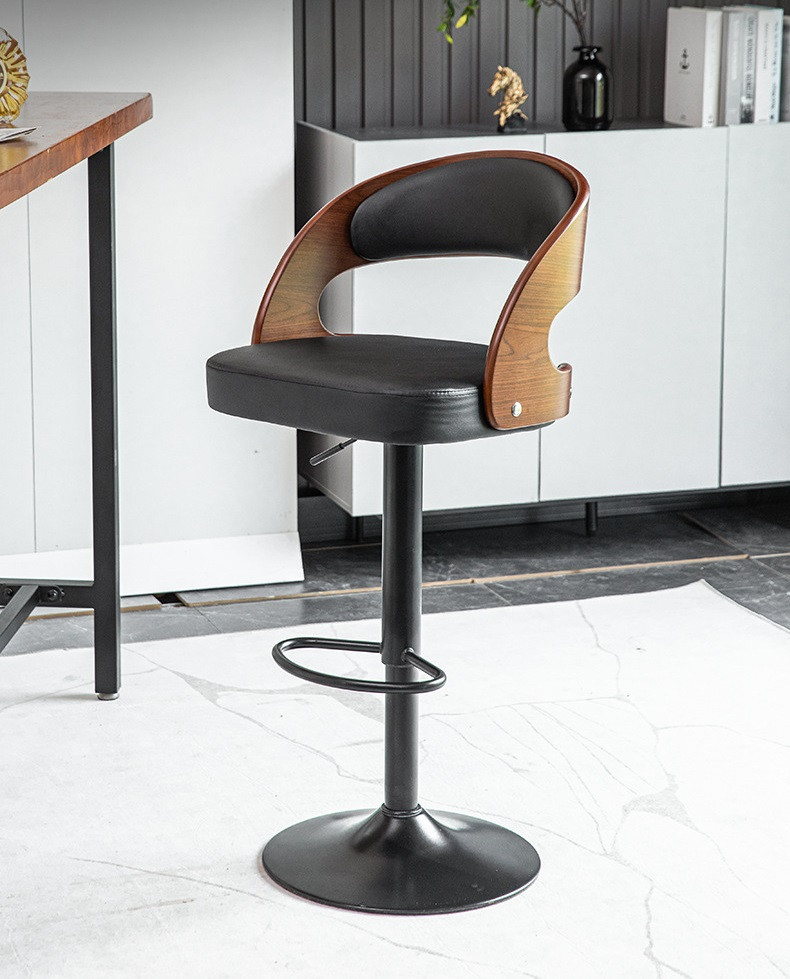 Olga Leather Bar Stool Singapore | Linear Furnishings Singapore