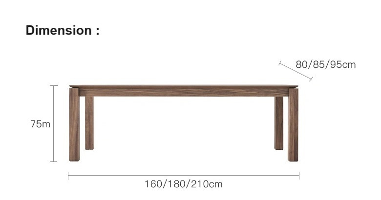 Rakel Solid Wood Office Table - Singapore Office Desk | Linear Furnishings