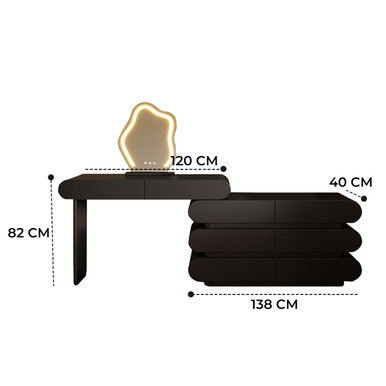 Elin Wooden Custom Drawer Dressing Table Singapore