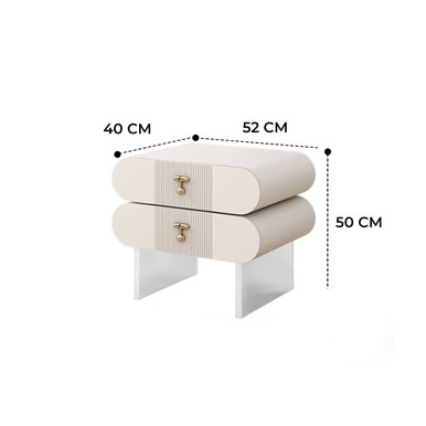 Inger Wooden Floating Bedside Table Singapore