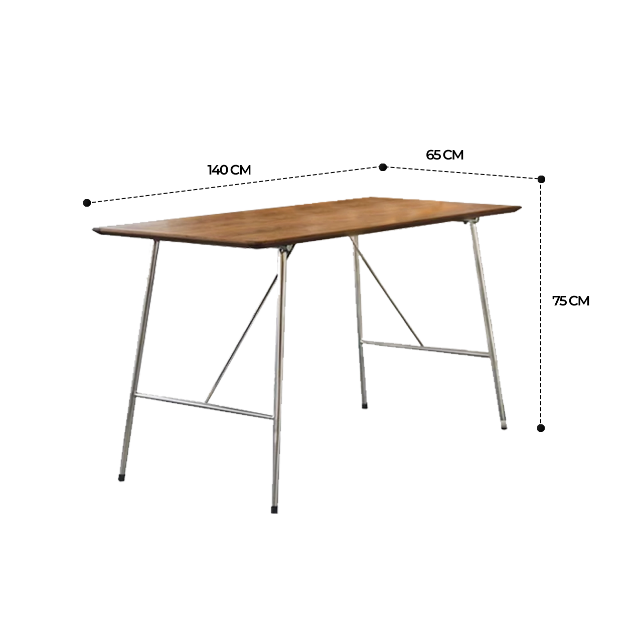 Linn Wooden Study Table - Singapore Study Table | Linear Furnishings