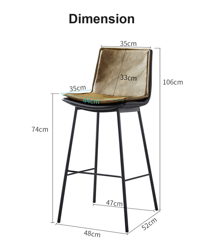 Maja Bridle Leather Bar Stool Industrial Loft Singapore | Linear Furnishings Singapore Maja Bridle Leather Bar Stool Industrial Loft Singapore | Linear Furnishings Singapore
